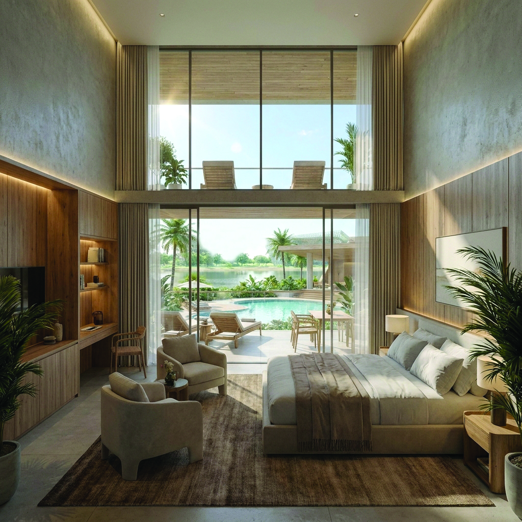 Luxury Master Bedroom Suite Interior