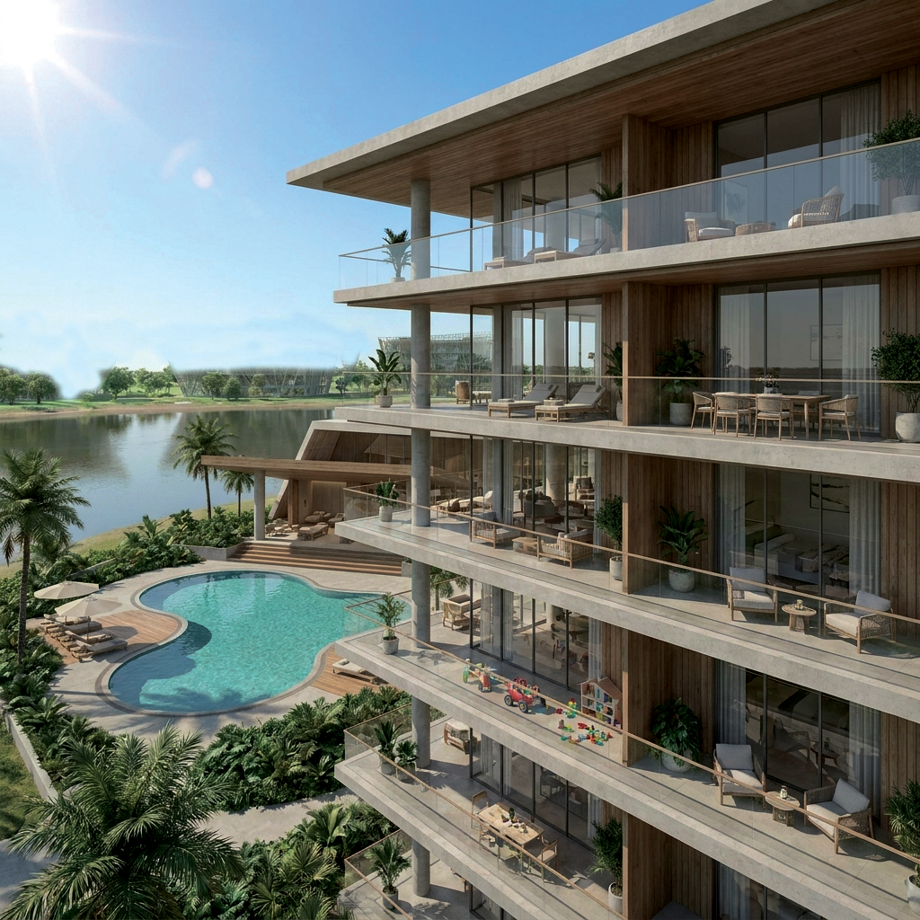River Side Resort Balconies and Pool View