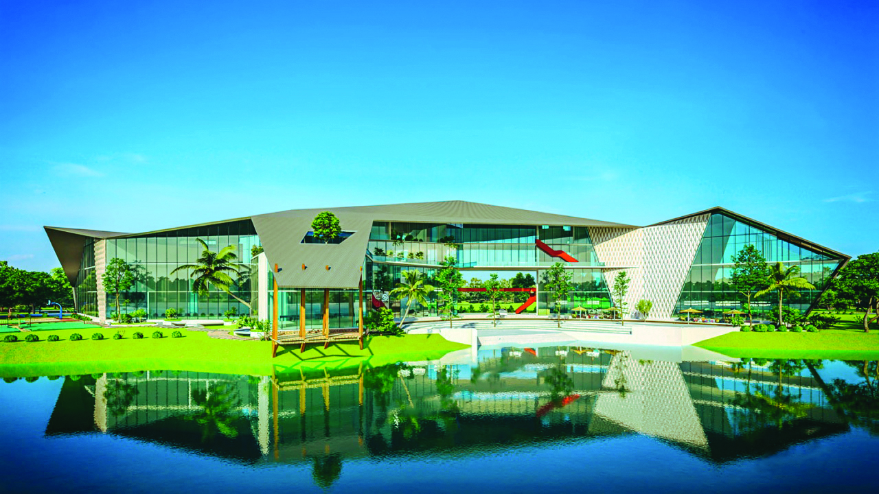 Sylhet Boat Club Waterfront Glass Building